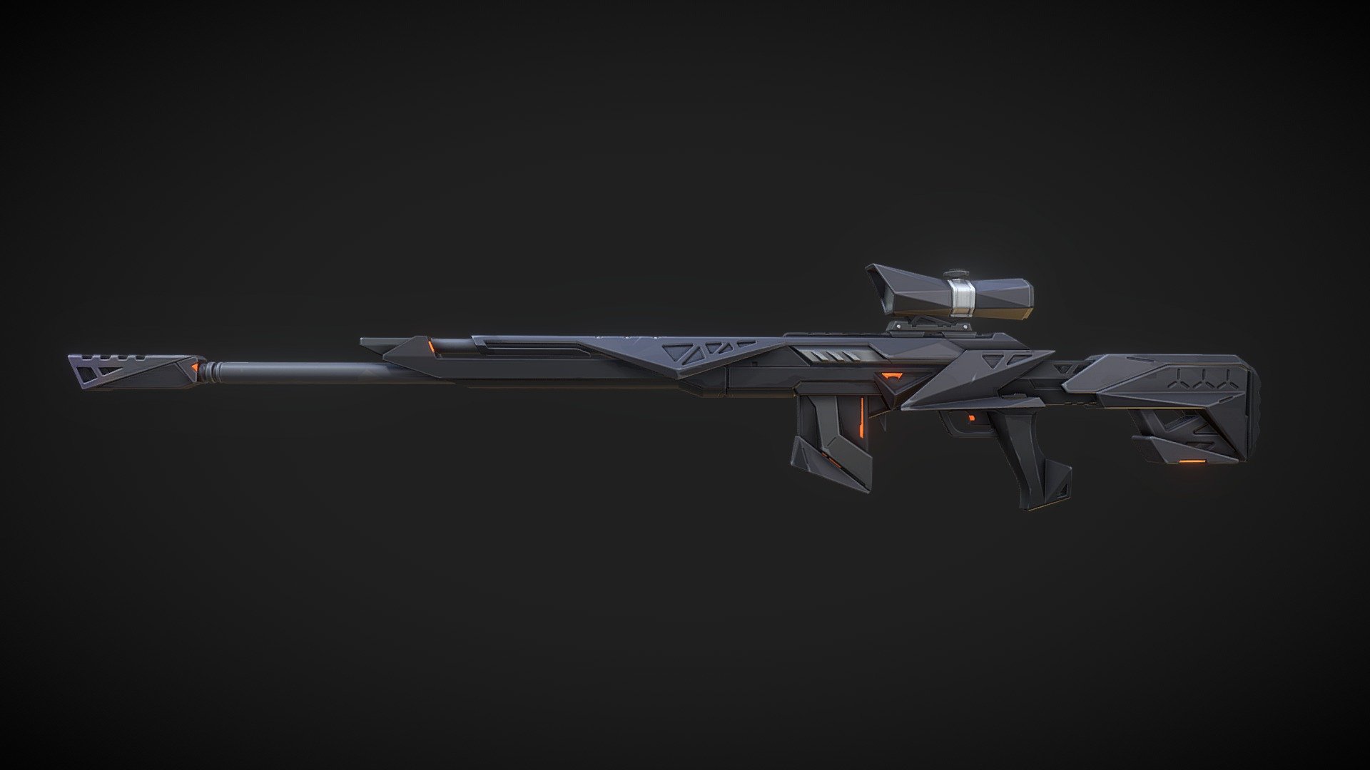 Semi-automatic Sniper Rifle #1 - Buy Royalty Free 3D model by Luke Huie ...