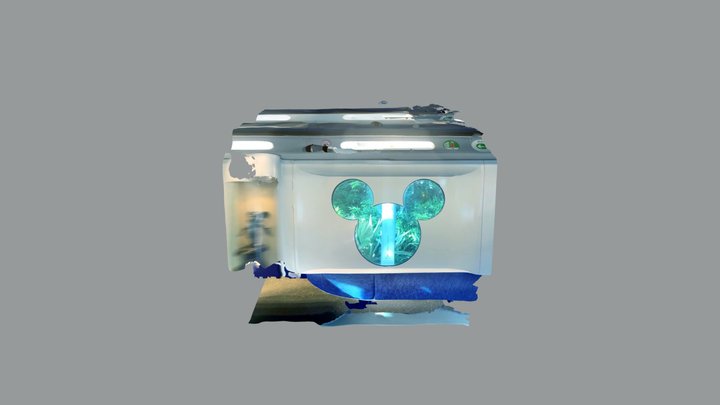 Inside a Disney style cart 3D Model