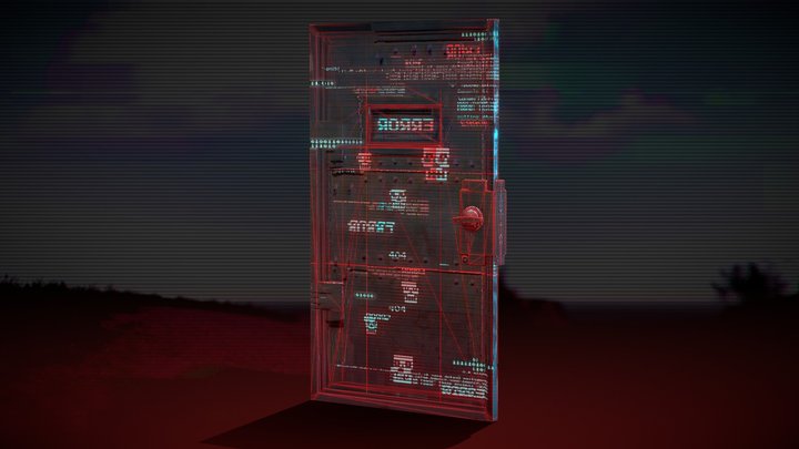 Corrupted Armored Door