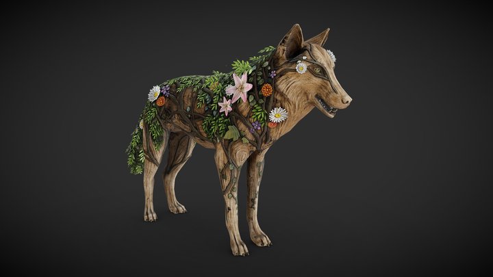 Wolf of Nature 3D Model
