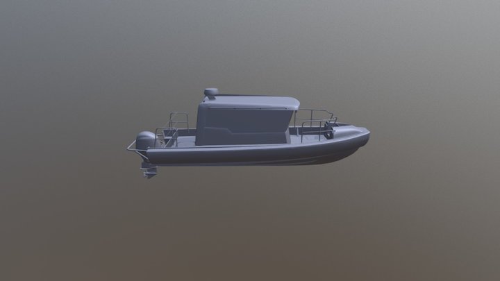 5000-02-20_rev01 - 8m Full Cabin DC - Outboard 3D Model