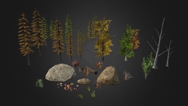Forest Vegetation [PSX-PS2] 3D Model