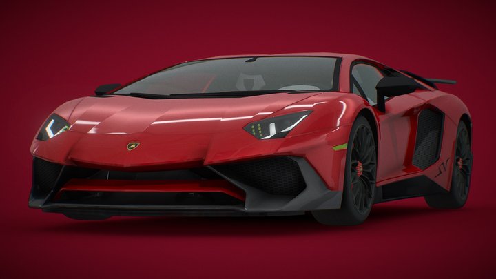 Lamborghini Aventador LP750-4 SV 3D Model