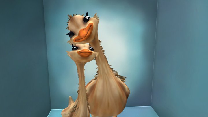 Animated goose 3D Model