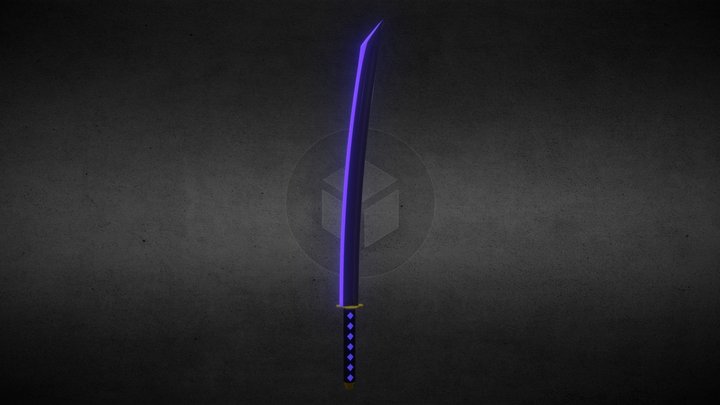 Katana blue 3D Model