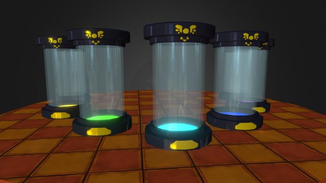 Canisters 3D Model
