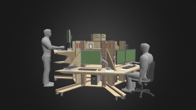 Squad Desk MkIII 3D Model