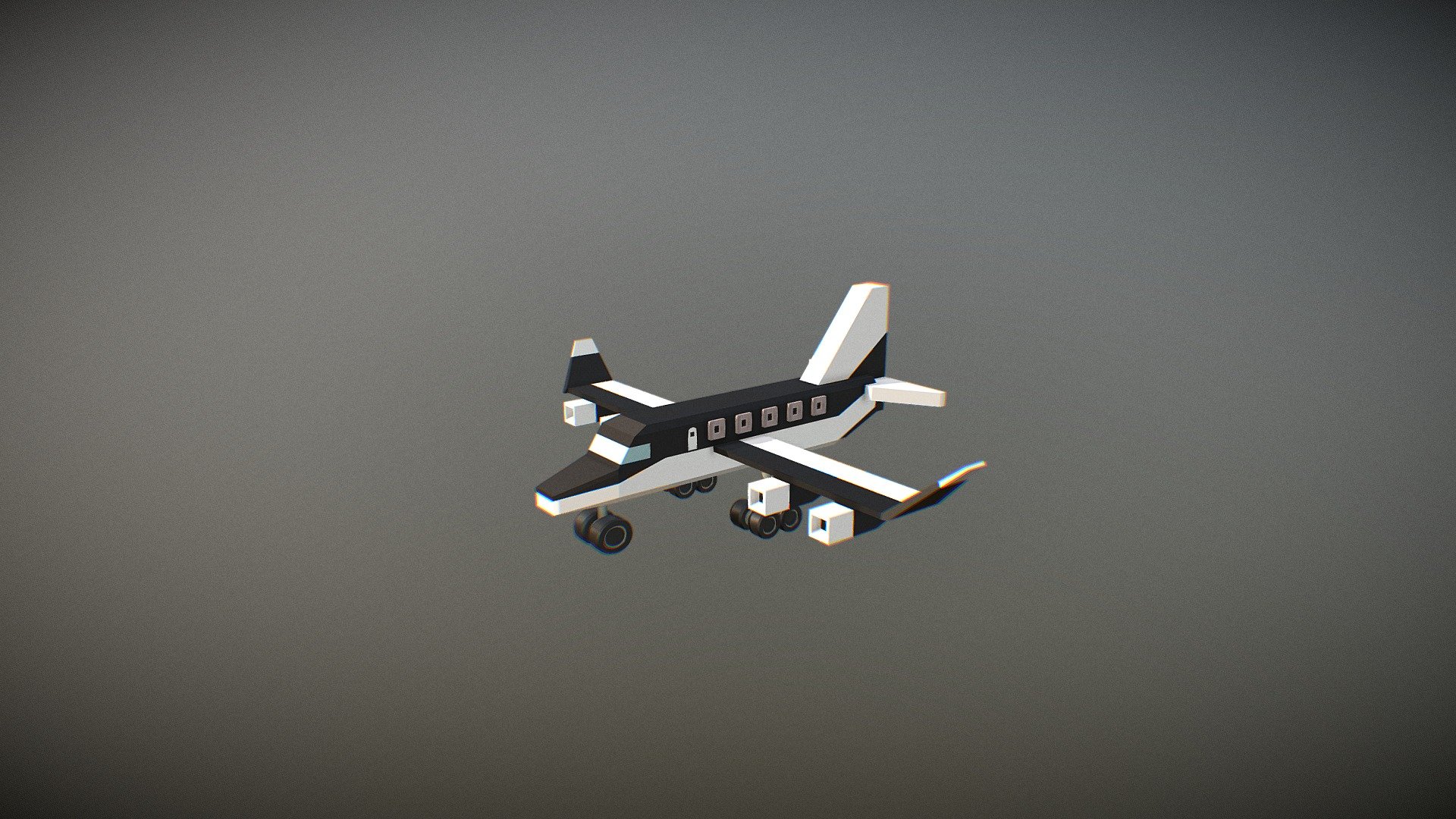 Low Poly Dropship Plane Battle Royale Game 3d Model By Phi Art Philart 46063cc - roblox jet battle games