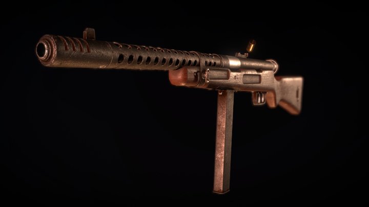 Beretta MAB 38 – Modello 3D gratuito STL