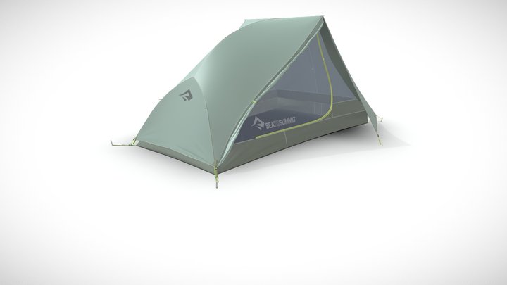 Sea to Summit Alto TR2 Green Fly and Inner 3D Model