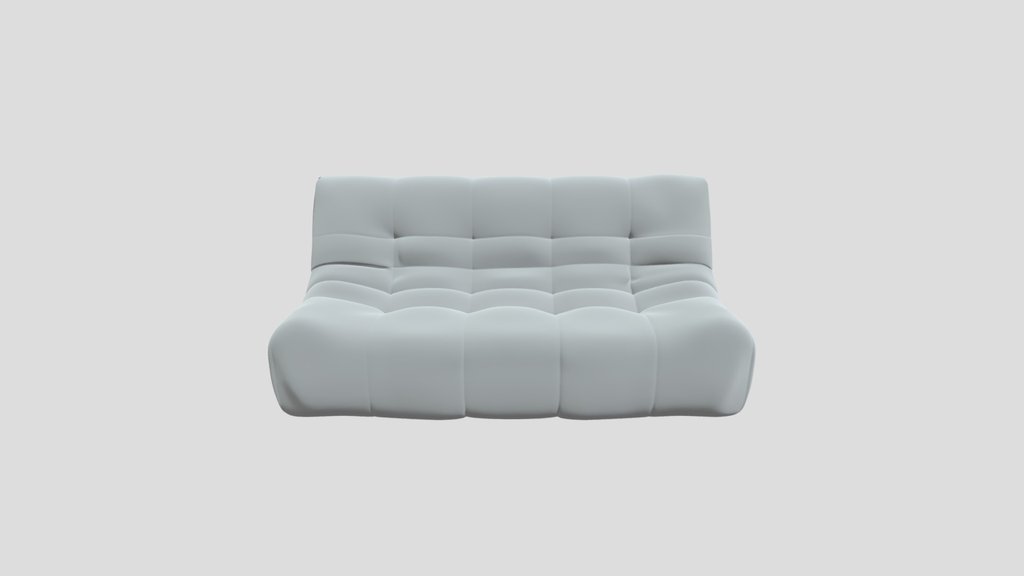 Terracotta Tufted Sofa