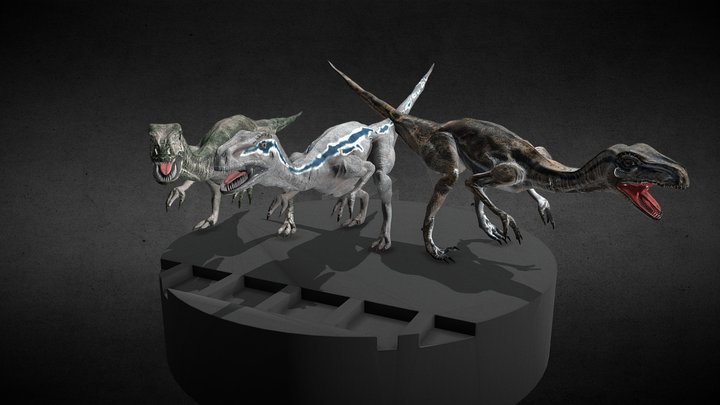 Velociraptor Sculpted