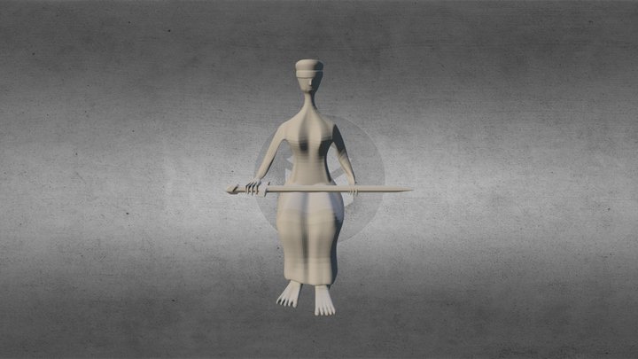 Estatua da Justiça Brasília no Second Life 3D Model