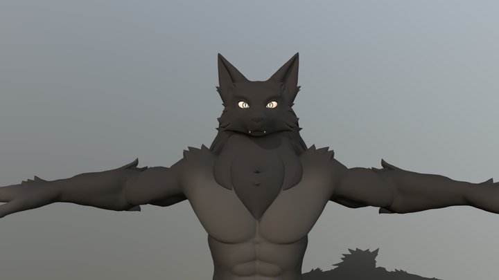 Male_Hellhound 3D Model