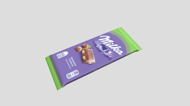 Chocolate Milka 3D Model