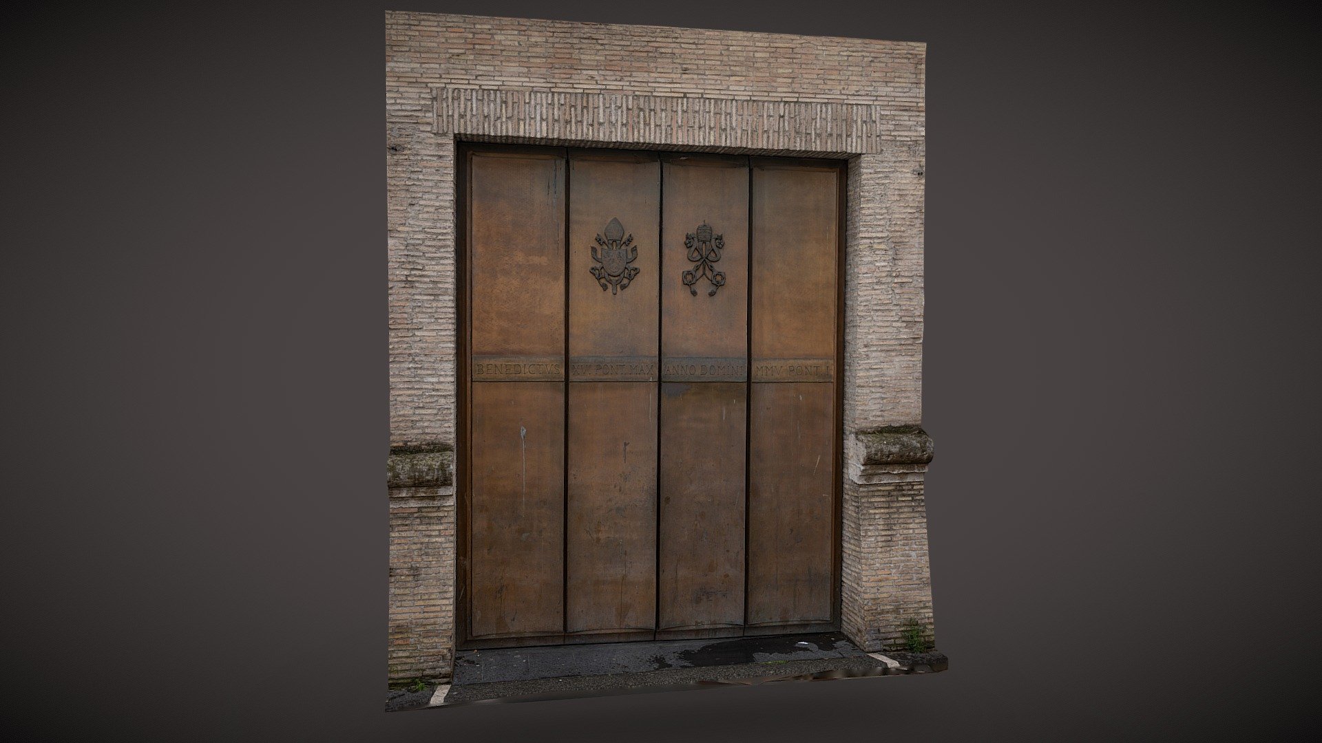 Vatican Gate in Rome - Buy Royalty Free 3D model by Saulius.Zaura ...