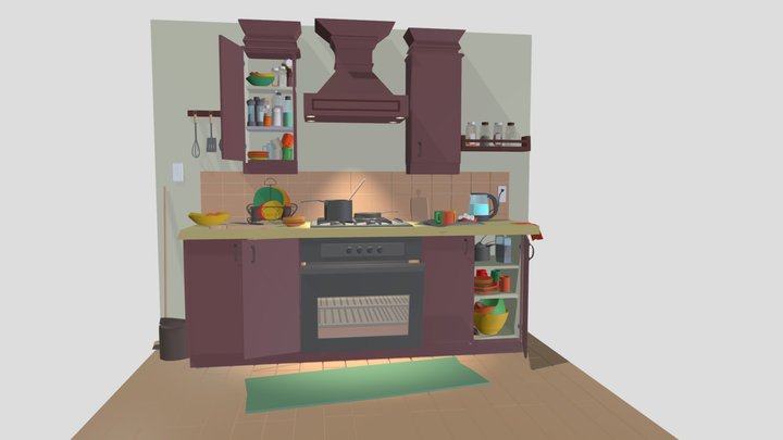 kitchenColorAndLight 3D Model