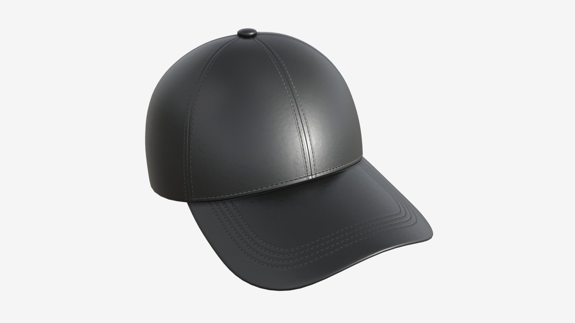 Baseball Cap Leather Mockup Black Buy Royalty Free 3d Model By Hq3dmod Aivisastics [460b438