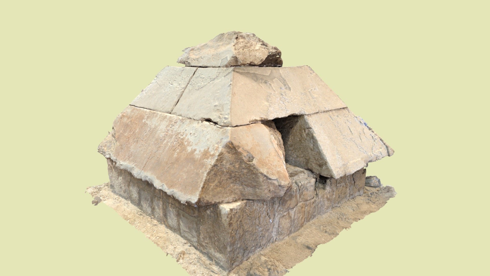 Capstone of King Khufu's Subsidiary Pyramid - 3D model by hirokuni ...