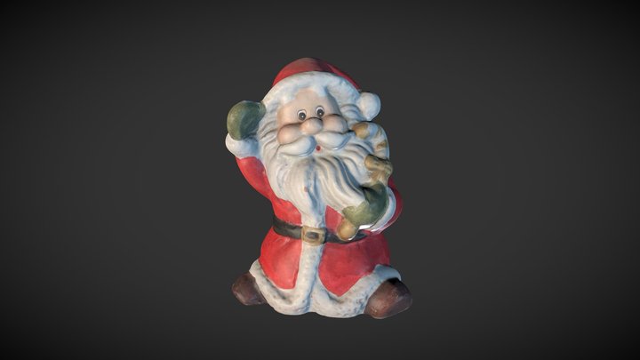 Cute Santa 3D Model 3D Model