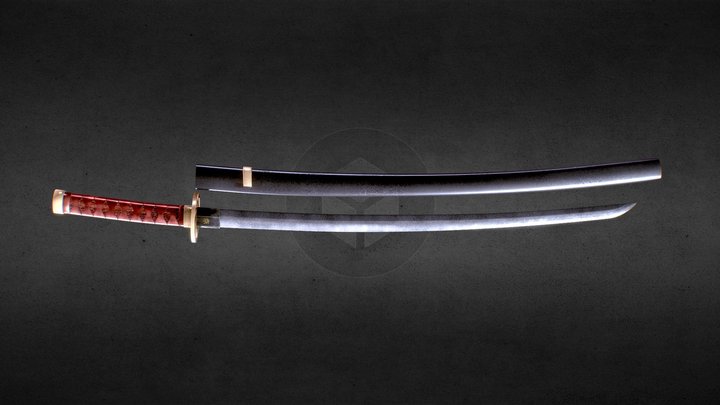 Katana Ryujin - Game Ready 3D Model