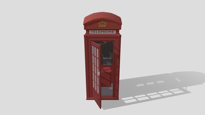 Phone booth [School HW XYZ] 3D Model