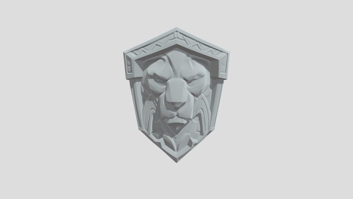 lion shield 3D Model