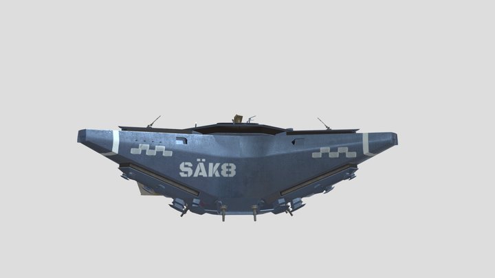 The Labyrinth Police Ship Collab 3D Model