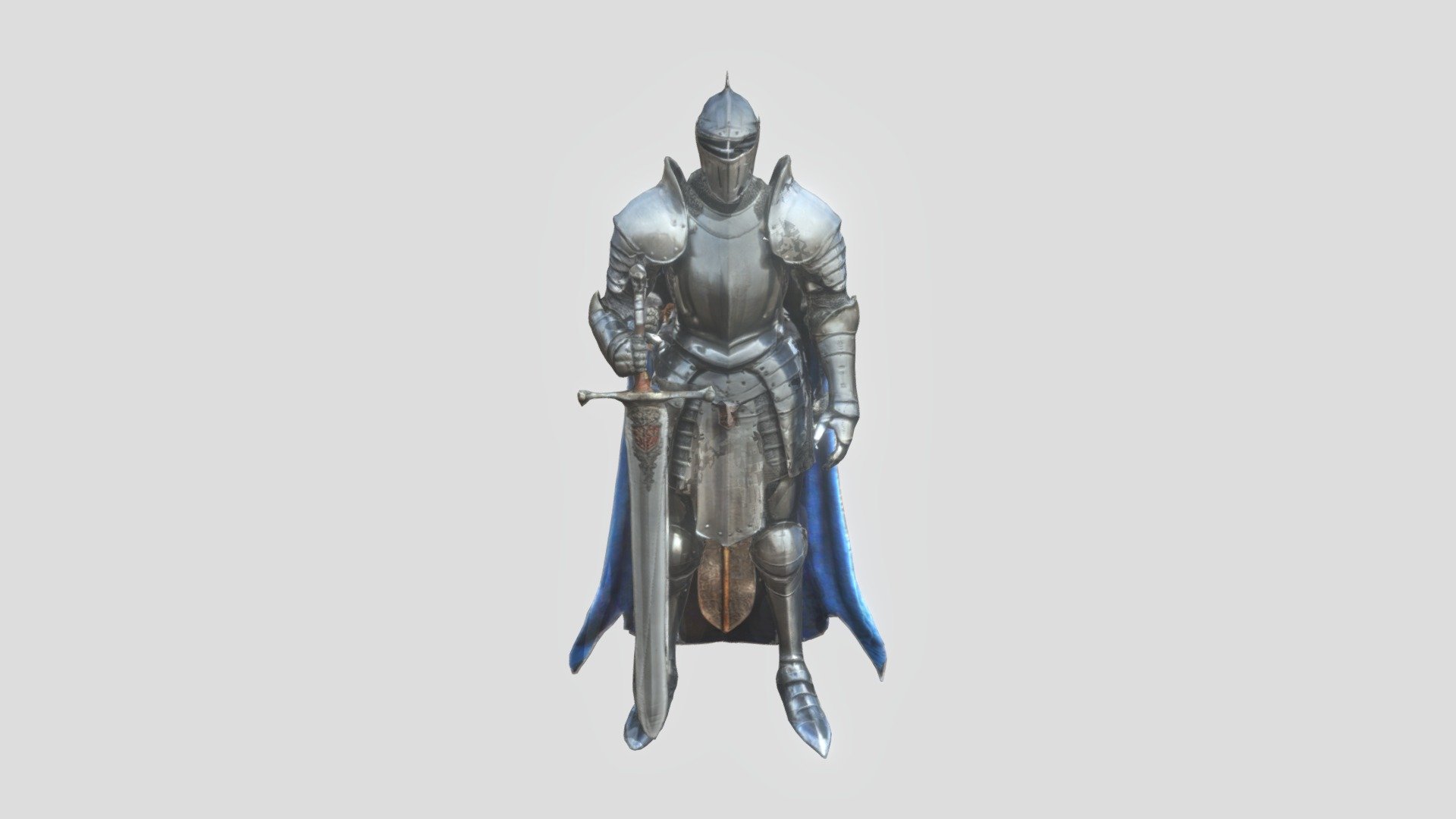 a knight standing tall, - 3D model by bangermsuk [460f228] - Sketchfab