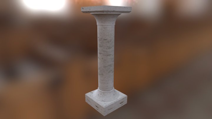 Church Column 3D Model