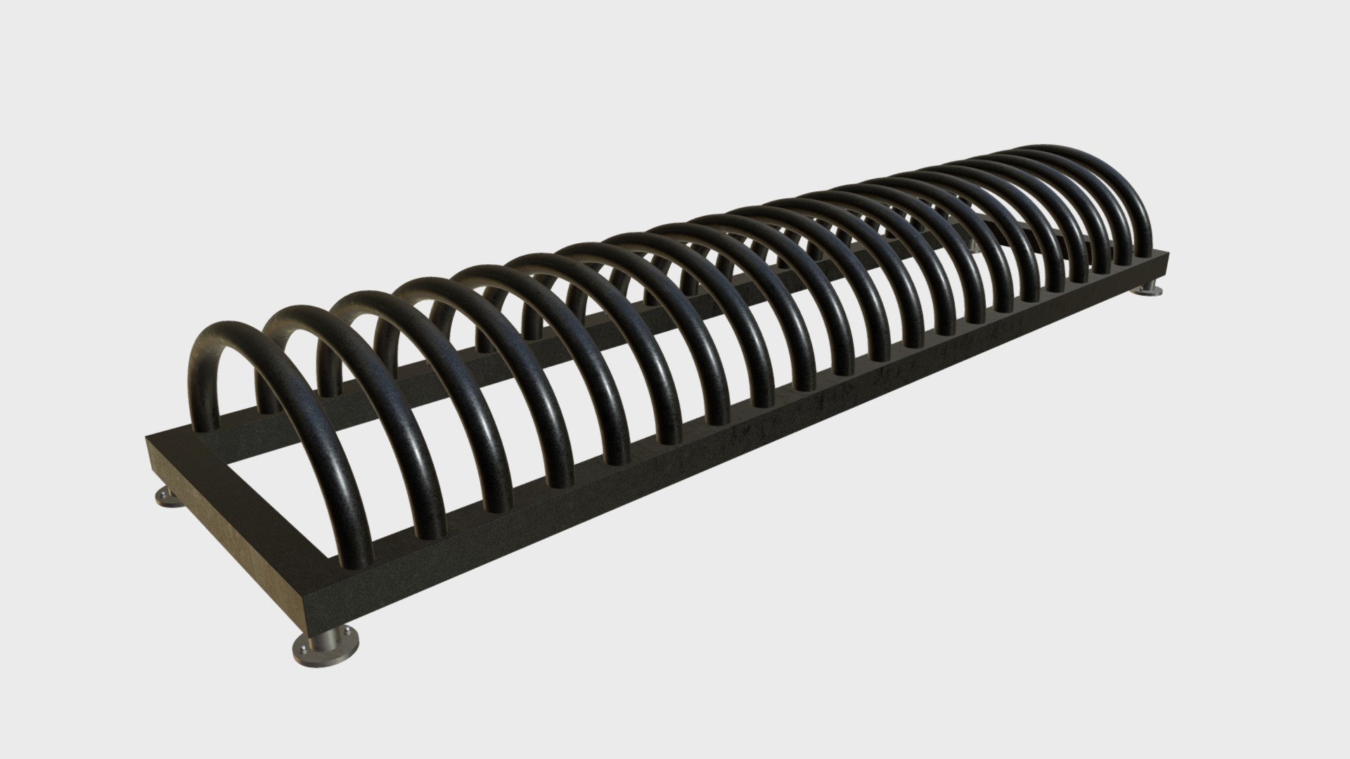3D model Bicycle racks 1 - This is a 3D model of the Bicycle racks 1. The 3D model is about a close-up of a grill.