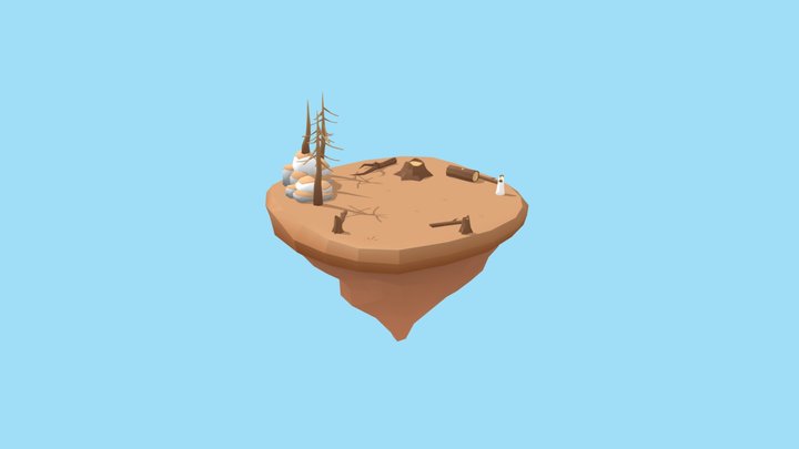 Lowpoly Environment 3D Model