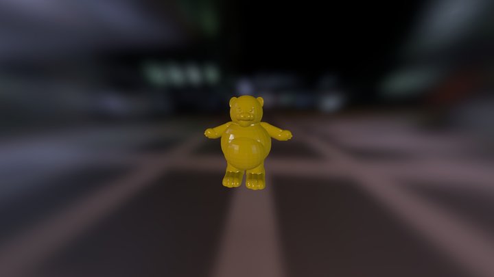 fluffy_bear_V02 3D Model