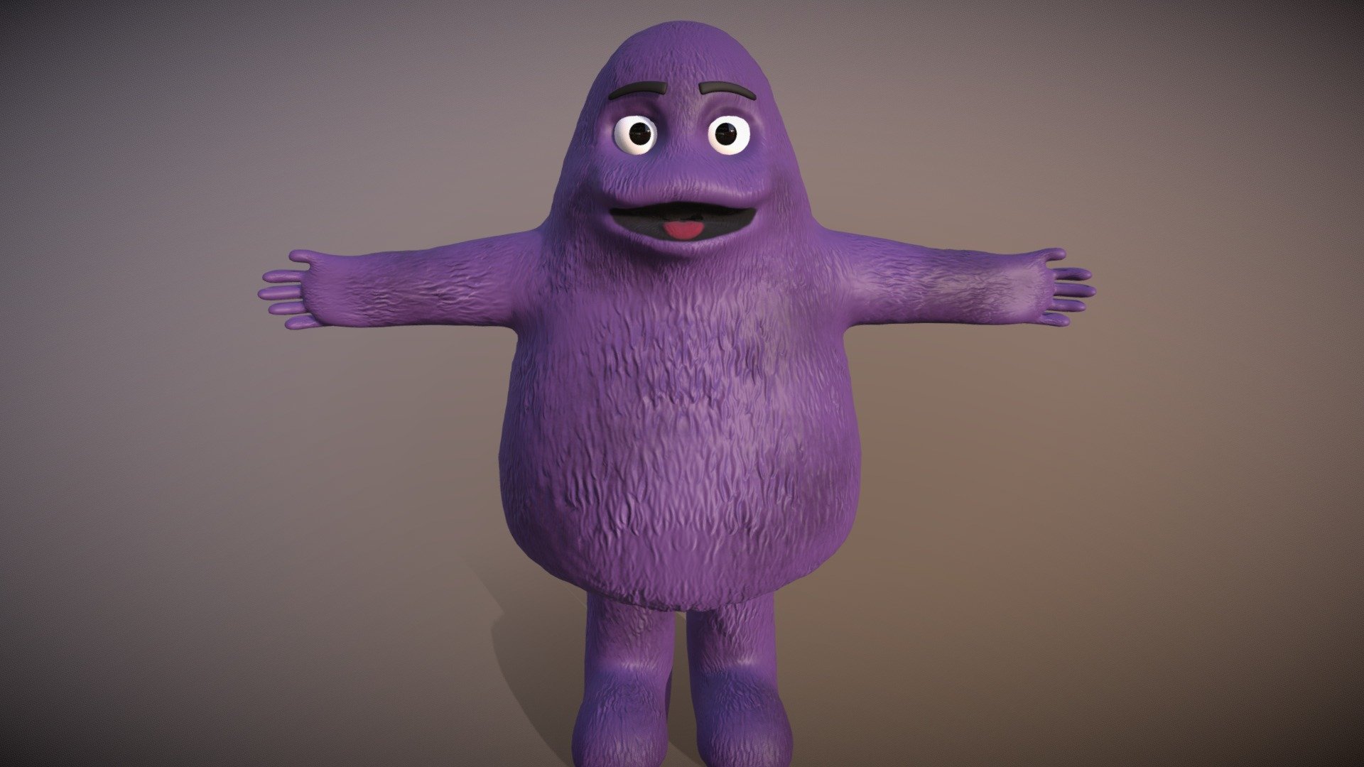 Grimace Rigged Textured - Download Free 3D model by 3dbiased [4610d77 ...