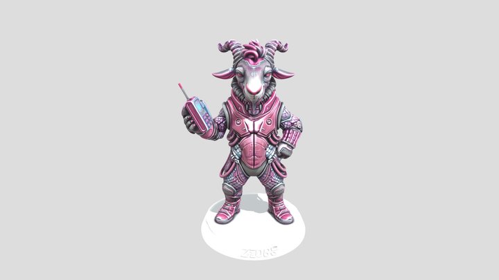 Neon Armored Goat 2086