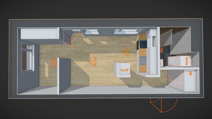 OrangeApartment 3D Model