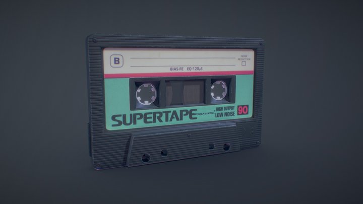Cassette Tape 3D Model