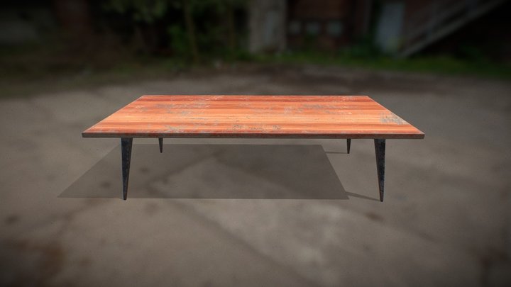 Mid Century Table 3D Model