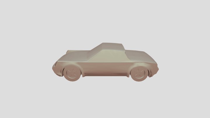 Porsche 914-6 Scale1-55 lowpoly for 3D-printing