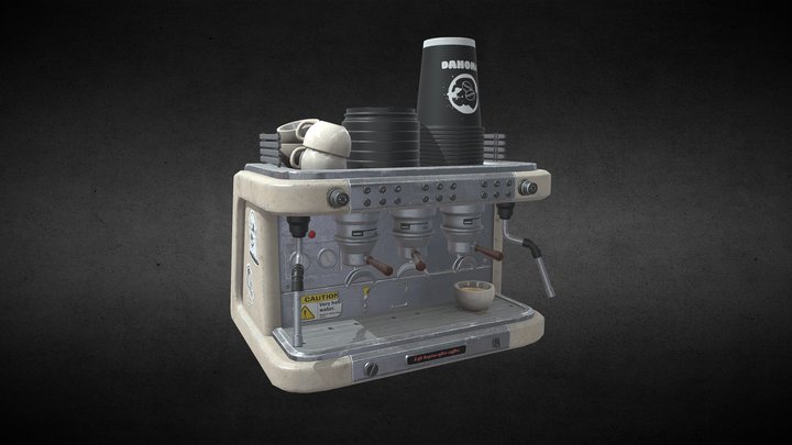 3D Coffee Machine 3D Model