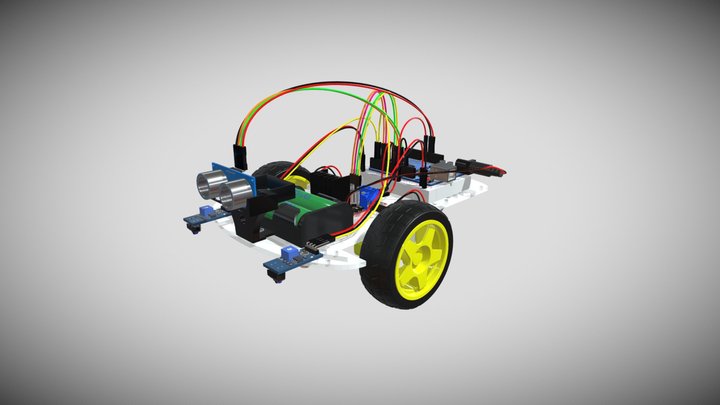 Aulas 30, 31 e 32 - Seguidor de Linha 2.0 – Kostenloses 3D-Modell STL