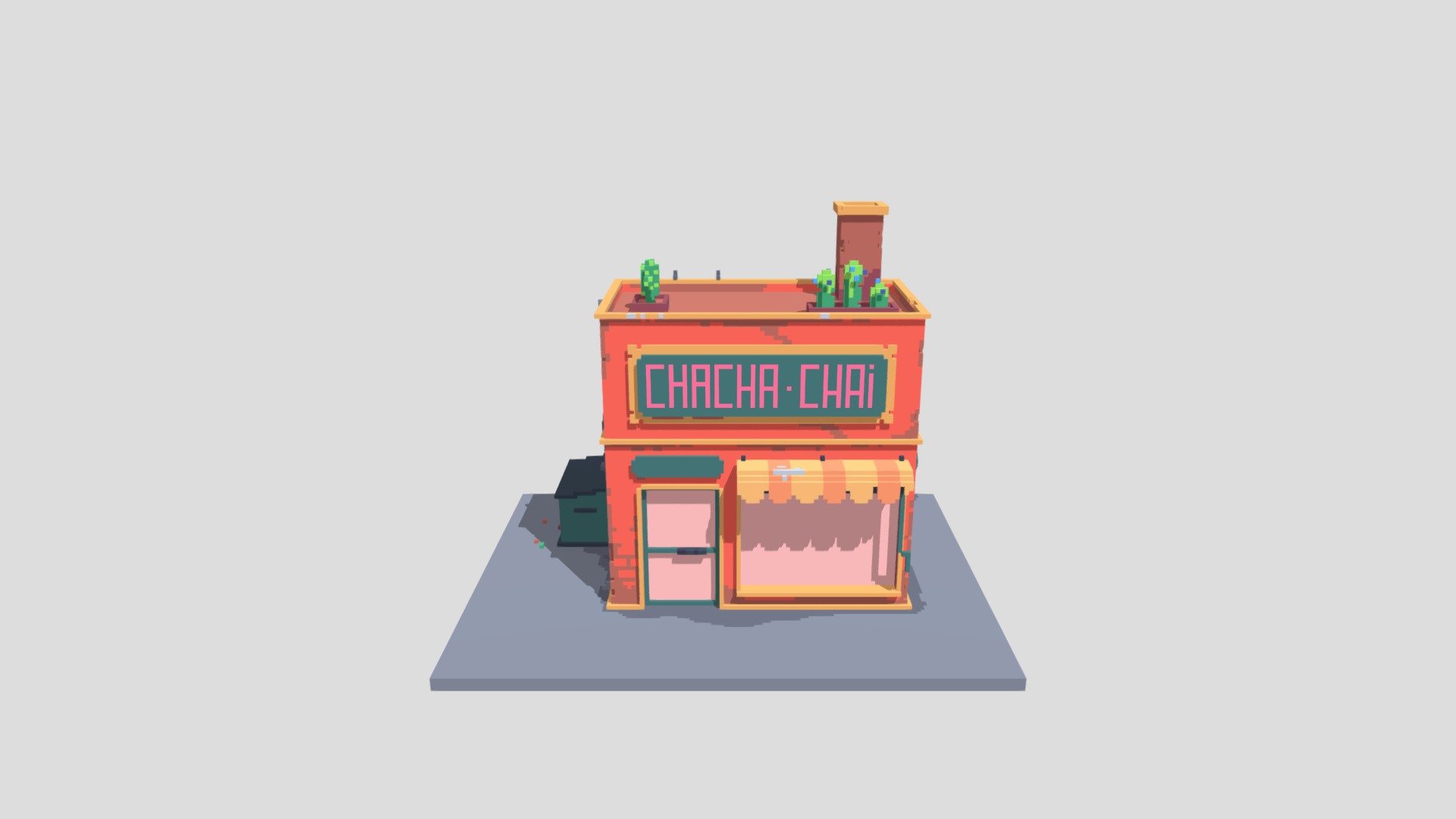 Tea Shop - 3D model by Sophie_A_H [4618160] - Sketchfab