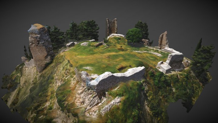 Castle at Servia Kozanis, Greece 3D Model