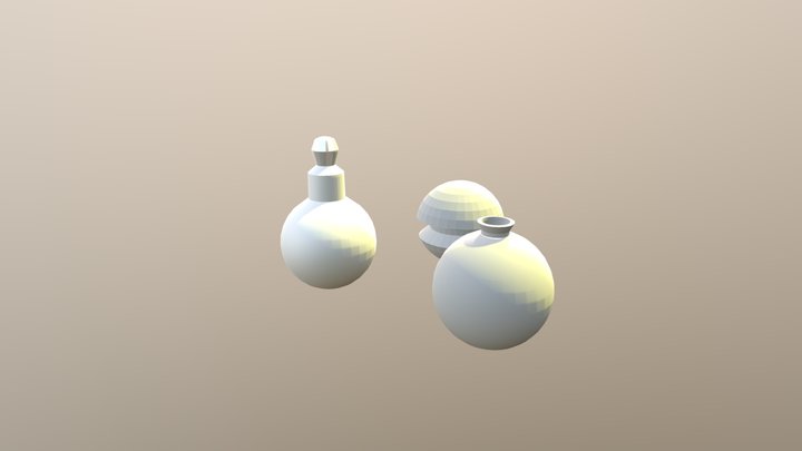 Sphere Extrude Scale Material Exercise 3D Model