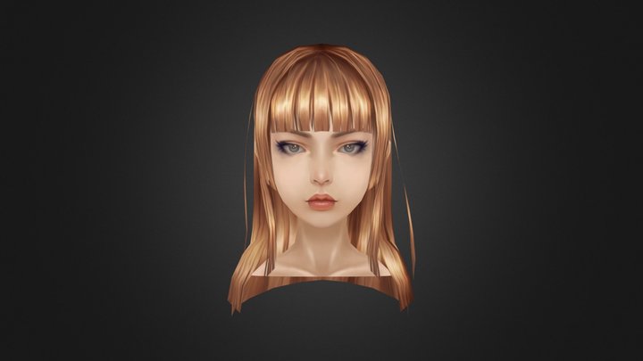 Female face practice1 3D Model