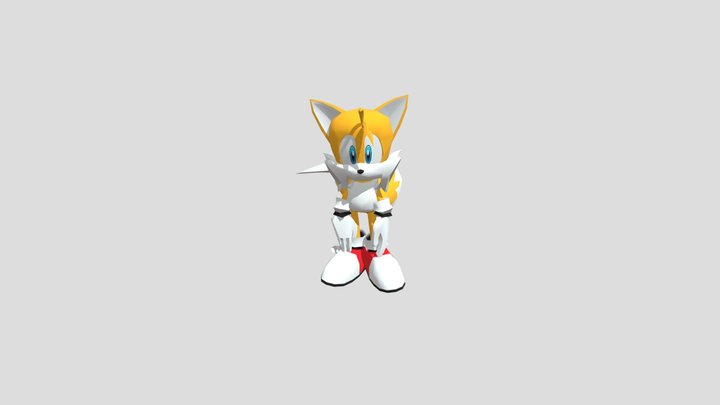 Sonic Heroes Tails 3D Model 3D Model