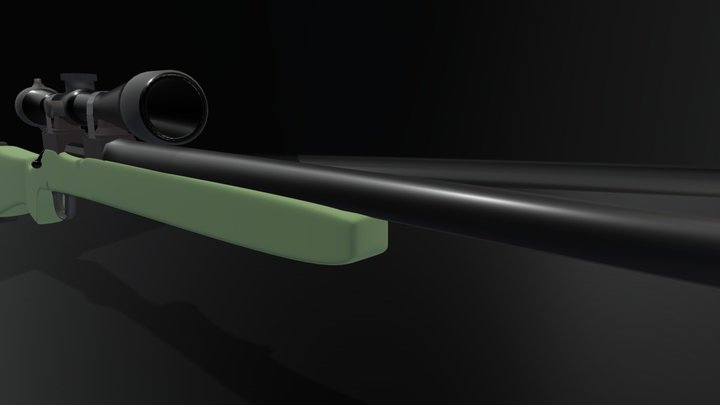 M24 Sniper Gun 3D Model