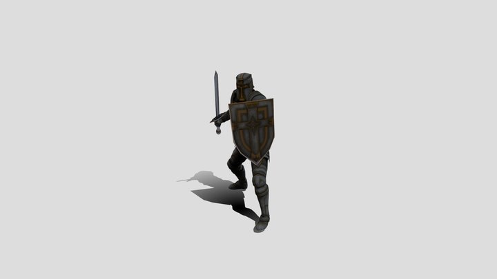 Sword And Shield Death 3D Model