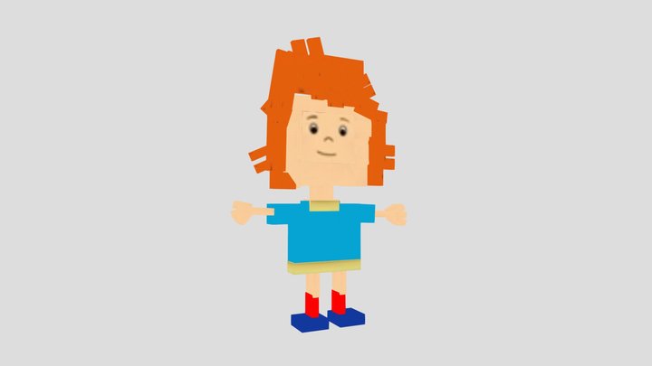 Rosie from caillou 3D Model