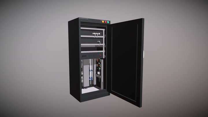 SCADA RTU cabinet 3D Model